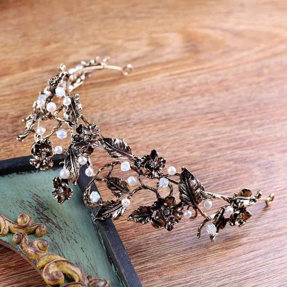 NEW Gold GreekTiara Crown Ethereal Bridal Bride Wedding ✨✨🔥💕💕 Beautiful